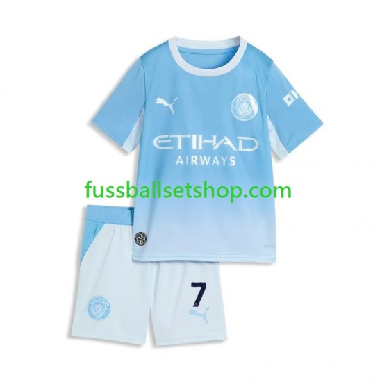 Günstige Fußball Trikotsatz Manchester City Omar Marmoush 7 Kinder Heimtrikot 2026-2027 Kurzarm