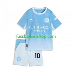 Günstige Fußball Trikotsatz Manchester City Rayan Cherki 10 Kinder Heimtrikot 2026-2027 Kurzarm