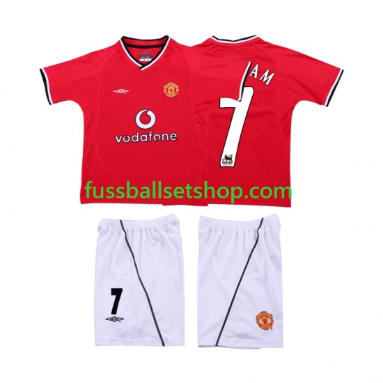 Günstige Fußball Trikotsatz Manchester United BECKHAM 7 2000 Retro Kinder Heimtrikot 2002 Kurzarm Günstige Fußball Trikotsatz Manchester United BECKHAM 7 2000 Retro Kinder Heimtrikot 2002 Kurzarm
