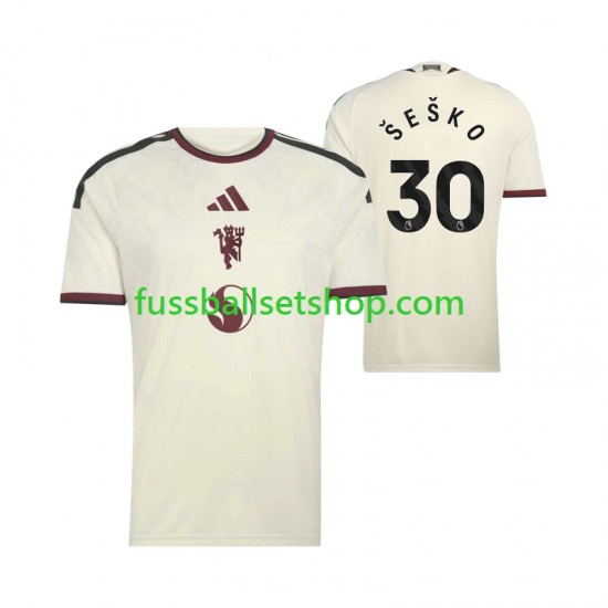 Günstige Fußball Trikotsatz Manchester United Benjamin Sesko 30 Herren Ausweichtrikot 2026-2027 Kurzarm
