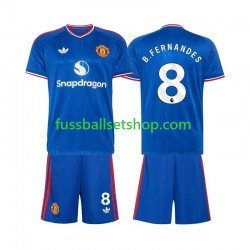 Günstige Fußball Trikotsatz Manchester United Bruno Fernandes 8 Kinder Auswärtstrikot 2026-2027 Kurzarm