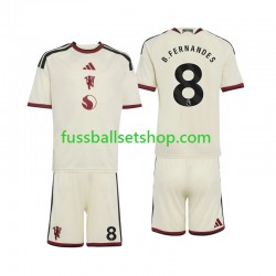 Günstige Fußball Trikotsatz Manchester United Bruno Fernandes 8 Kinder Ausweichtrikot 2026-2027 Kurzarm