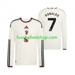 Günstige Fußball Trikotsatz Manchester United Cristiano Ronaldo 7 Herren Ausweichtrikot 2026-2027 Langarm