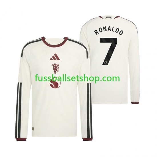 Günstige Fußball Trikotsatz Manchester United Cristiano Ronaldo 7 Herren Ausweichtrikot 2026-2027 Langarm