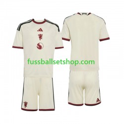 Günstige Fußball Trikotsatz Manchester United Kinder Ausweichtrikot 2026-2027 Kurzarm