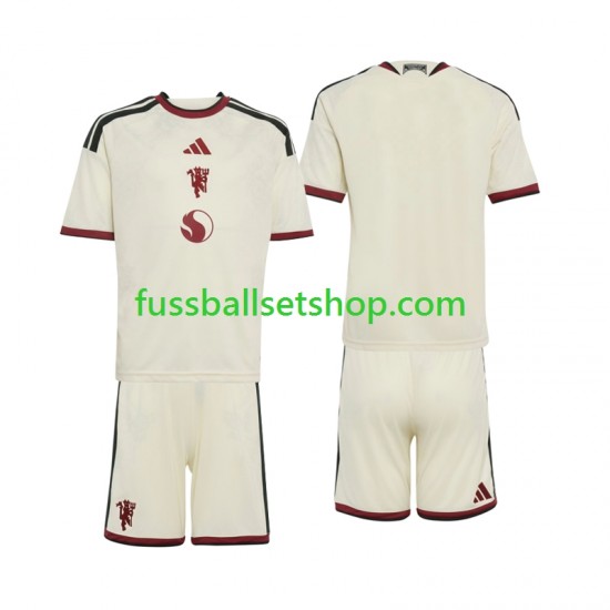 Günstige Fußball Trikotsatz Manchester United Kinder Ausweichtrikot 2026-2027 Kurzarm
