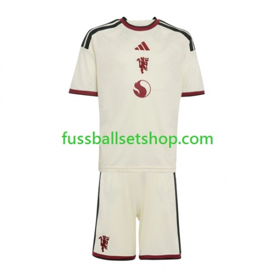 Günstige Fußball Trikotsatz Manchester United Kinder Ausweichtrikot 2026-2027 Kurzarm