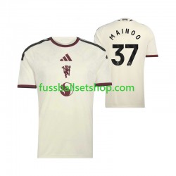 Günstige Fußball Trikotsatz Manchester United Kobbie Mainoo 37 Herren Ausweichtrikot 2026-2027 Kurzarm