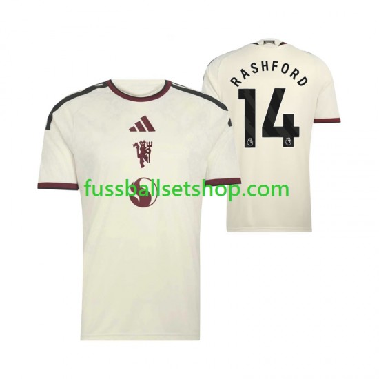 Günstige Fußball Trikotsatz Manchester United Marcus Rashford 14 Herren Ausweichtrikot 2026-2027 Kurzarm Günstige Fußball Trikotsatz Manchester United Marcus Rashford 14 Herren Ausweichtrikot 2026-2027 Kurzarm