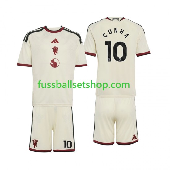 Günstige Fußball Trikotsatz Manchester United Matheus Cunha 10 Kinder Ausweichtrikot 2026-2027 Kurzarm Günstige Fußball Trikotsatz Manchester United Matheus Cunha 10 Kinder Ausweichtrikot 2026-2027 Kurzarm