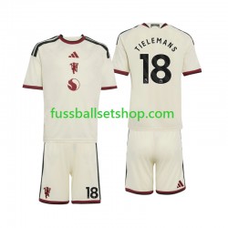 Günstige Fußball Trikotsatz Manchester United Youri Tielemans 18 Kinder Ausweichtrikot 2026-2027 Kurzarm