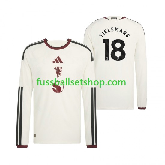 Günstige Fußball Trikotsatz Manchester United Youri Tielemans 18 Herren Ausweichtrikot 2026-2027 Langarm Günstige Fußball Trikotsatz Manchester United Youri Tielemans 18 Herren Ausweichtrikot 2026-2027 Langarm