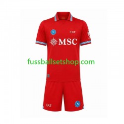 Günstige Fußball Trikotsatz SSC Neapel Kinder Ausweichtrikot 2026-2027 Kurzarm