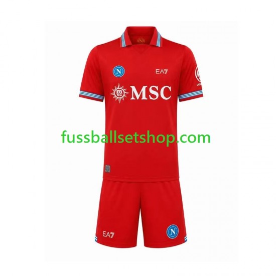 Günstige Fußball Trikotsatz SSC Neapel Kinder Ausweichtrikot 2026-2027 Kurzarm Günstige Fußball Trikotsatz SSC Neapel Kinder Ausweichtrikot 2026-2027 Kurzarm