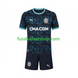 Günstige Fußball Trikotsatz Olympique Marseille Kinder Auswärtstrikot 2026-2027 Kurzarm