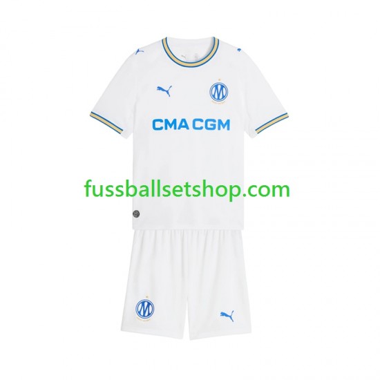 Günstige Fußball Trikotsatz Olympique Marseille Kinder Heimtrikot 2026-2027 Kurzarm