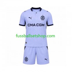 Günstige Fußball Trikotsatz Olympique Marseille Kinder Ausweichtrikot 2026-2027 Kurzarm