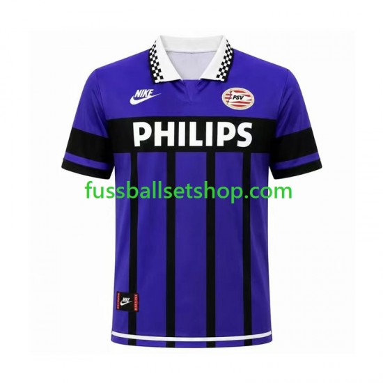 Günstige Fußball Trikotsatz PSV Eindhoven 1995 Retro Herren Auswärtstrikot Kurzarm