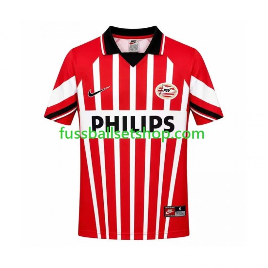Günstige Fußball Trikotsatz PSV Eindhoven 1997 Retro Herren Heimtrikot Kurzarm