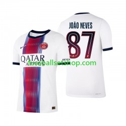 Günstige Fußball Trikotsatz Paris Saint-Germain Joao Neves 87 Herren Auswärtstrikot 2026-2027 Kurzarm