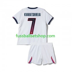 Günstige Fußball Trikotsatz Paris Saint-Germain Khvicha Kvaratskhelia 7 Kinder Auswärtstrikot 2026-2027 Kurzarm
