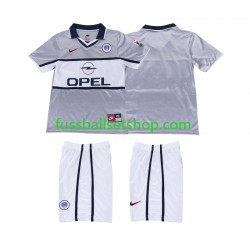 Günstige Fußball Trikotsatz Paris Saint-Germain 2000 2001 Retro Kinder Auswärtstrikot Kurzarm
