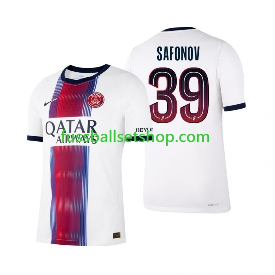 Günstige Fußball Trikotsatz Paris Saint-Germain Matvey Safonov 39 Herren Auswärtstrikot 2026-2027 Kurzarm Günstige Fußball Trikotsatz Paris Saint-Germain Matvey Safonov 39 Herren Auswärtstrikot 2026-2027 Kurzarm