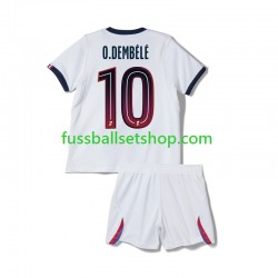 Günstige Fußball Trikotsatz Paris Saint-Germain Ousmane Dembele 10 Kinder Auswärtstrikot 2026-2027 Kurzarm