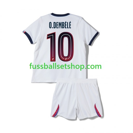 Günstige Fußball Trikotsatz Paris Saint-Germain Ousmane Dembele 10 Kinder Auswärtstrikot 2026-2027 Kurzarm