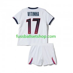 Günstige Fußball Trikotsatz Paris Saint-Germain Vitinha 17 Kinder Auswärtstrikot 2026-2027 Kurzarm