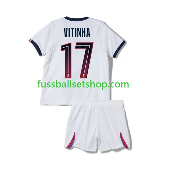 Günstige Fußball Trikotsatz Paris Saint-Germain Vitinha 17 Kinder Auswärtstrikot 2026-2027 Kurzarm Günstige Fußball Trikotsatz Paris Saint-Germain Vitinha 17 Kinder Auswärtstrikot 2026-2027 Kurzarm