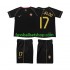 Günstige Fußball Trikotsatz Portugal Cristiano Ronaldo 17 Retro Kinder Auswärtstrikot 2006 Kurzarm