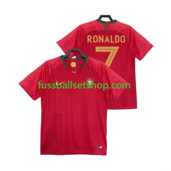 Günstige Fußball Trikotsatz Portugal Cristiano Ronaldo 7 2018 Retro Herren Heimtrikot Kurzarm Günstige Fußball Trikotsatz Portugal Cristiano Ronaldo 7 2018 Retro Herren Heimtrikot Kurzarm