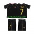 Günstige Fußball Trikotsatz Portugal FIGO 7 Retro Kinder Auswärtstrikot 2006 Kurzarm