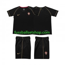 Günstige Fußball Trikotsatz Portugal Retro Kinder Auswärtstrikot 2006 Kurzarm