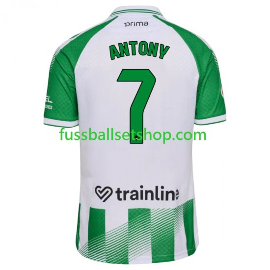 Günstige Fußball Trikotsatz Betis Sevilla Antony 7 Herren Heimtrikot 2026-2027 Kurzarm