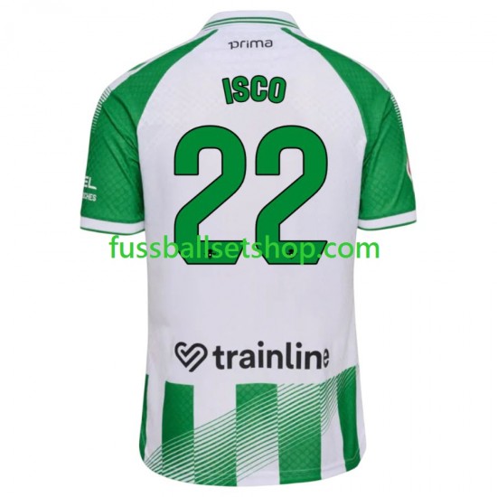 Günstige Fußball Trikotsatz Betis Sevilla Isco 22 Herren Heimtrikot 2026-2027 Kurzarm