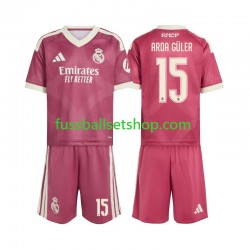 Günstige Fußball Trikotsatz Real Madrid Arda Guler 15 Kinder Ausweichtrikot 2026-2027 Kurzarm