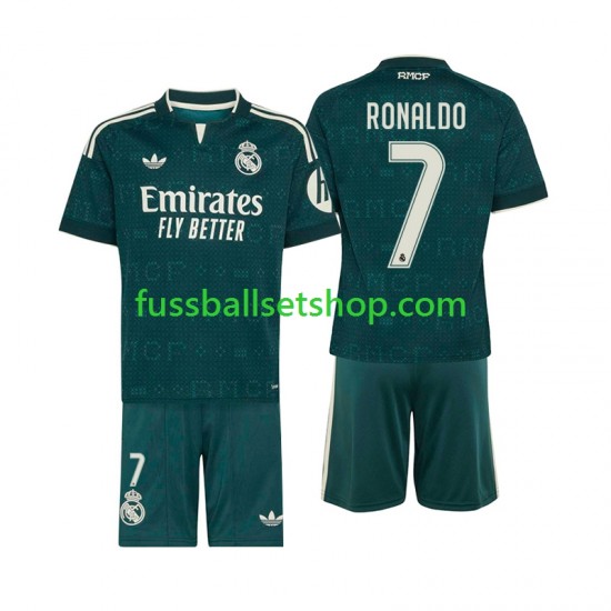 Günstige Fußball Trikotsatz Real Madrid Cristiano Ronaldo 7 Kinder Auswärtstrikot 2026-2027 Kurzarm