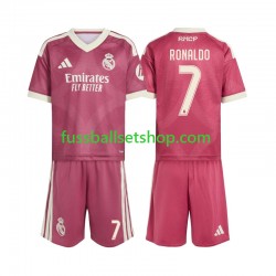 Günstige Fußball Trikotsatz Real Madrid Cristiano Ronaldo 7 Kinder Ausweichtrikot 2026-2027 Kurzarm