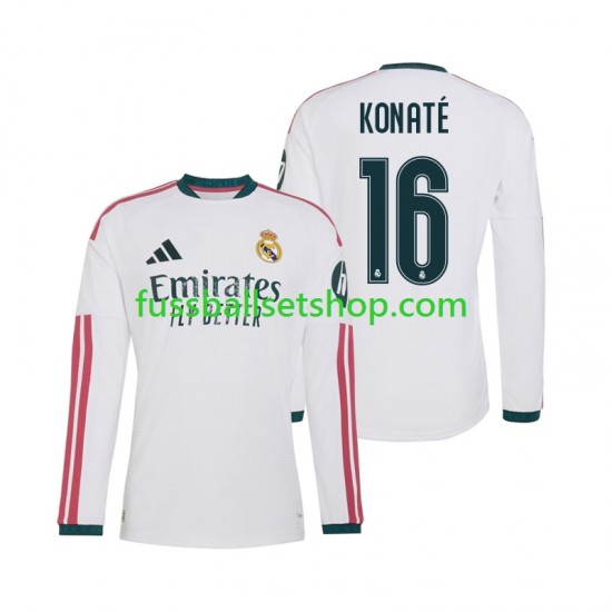 Günstige Fußball Trikotsatz Real Madrid Ibrahima Konate 16 Herren Heimtrikot 2026-2027 Langarm Günstige Fußball Trikotsatz Real Madrid Ibrahima Konate 16 Herren Heimtrikot 2026-2027 Langarm