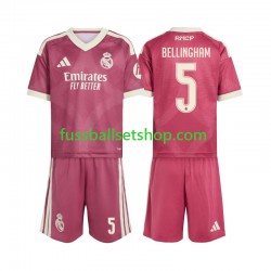Günstige Fußball Trikotsatz Real Madrid Jude Bellingham 5 Kinder Ausweichtrikot 2026-2027 Kurzarm
