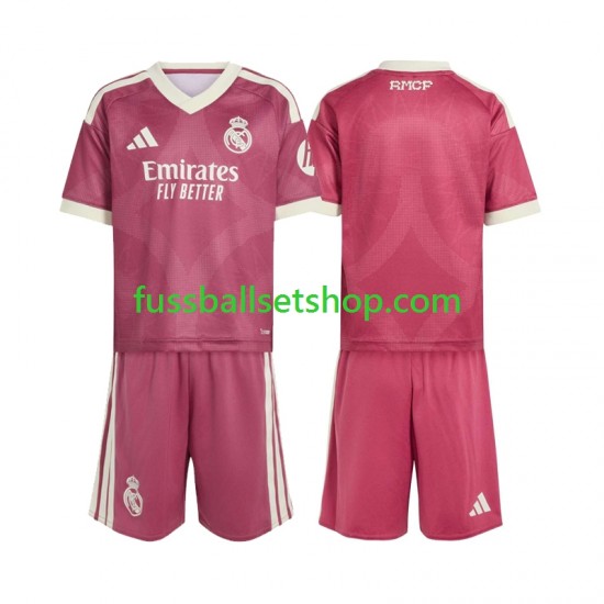 Günstige Fußball Trikotsatz Real Madrid Kinder Ausweichtrikot 2026-2027 Kurzarm