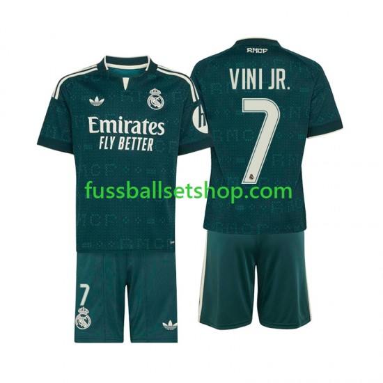 Günstige Fußball Trikotsatz Real Madrid Vinicius Junior 7 Kinder Auswärtstrikot 2026-2027 Kurzarm