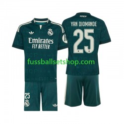 Günstige Fußball Trikotsatz Real Madrid Yan Diomande 25 Kinder Auswärtstrikot 2026-2027 Kurzarm