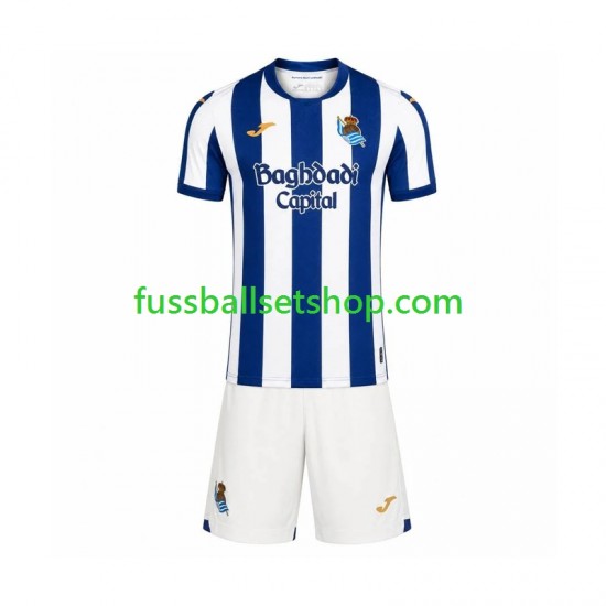 Günstige Fußball Trikotsatz Real Sociedad Kinder Heimtrikot 2026-2027 Kurzarm