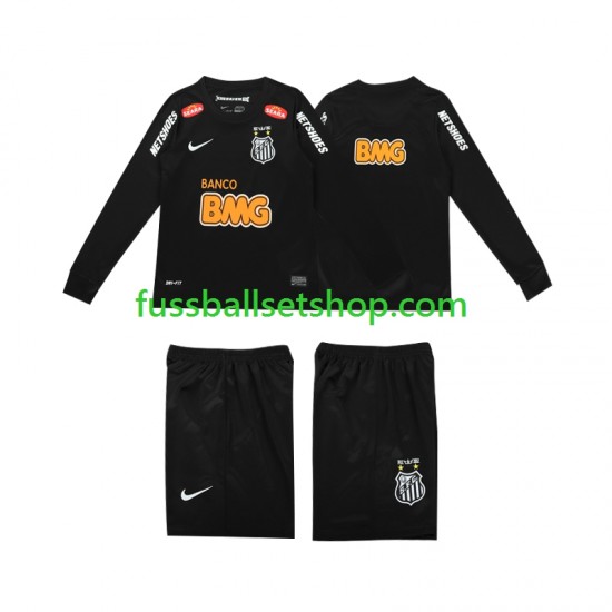 Günstige Fußball Trikotsatz Santos Classic 2012 2013 Retro Kinder Auswärtstrikot Langarm