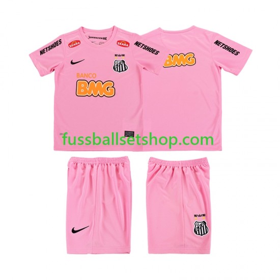 Günstige Fußball Trikotsatz Santos 2012 2013 Retro Kinder Viertestrikot Kurzarm