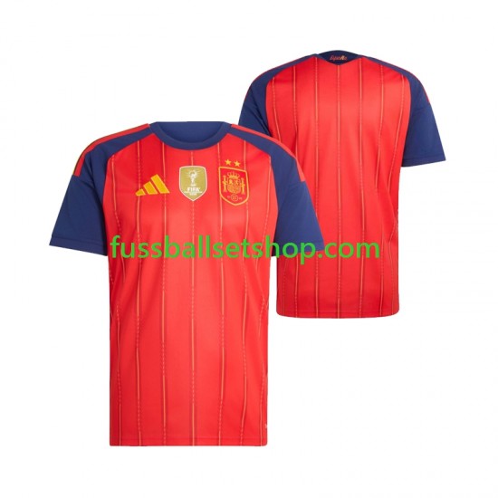 Günstige Fußball Trikotsatz Spanien 2-star Herren Heimtrikot 2026-2027 Kurzarm Günstige Fußball Trikotsatz Spanien 2-star Herren Heimtrikot 2026-2027 Kurzarm