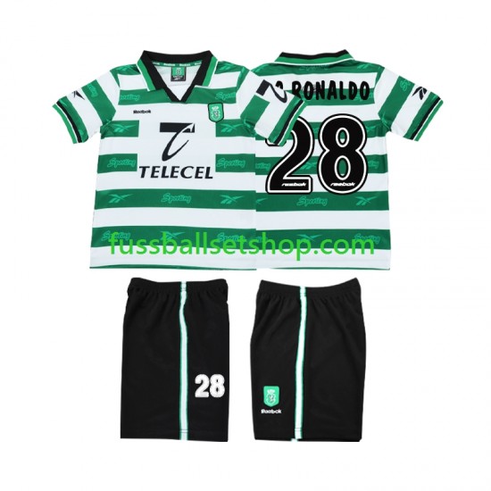 Günstige Fußball Trikotsatz Sporting CP Cristiano Ronaldo 28 2000 Retro Kinder Heimtrikot 1999 Kurzarm Günstige Fußball Trikotsatz Sporting CP Cristiano Ronaldo 28 2000 Retro Kinder Heimtrikot 1999 Kurzarm